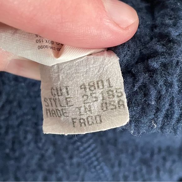 Vintage Made in USA Patagonia R2 Regulator Navy Blue Deep Pile Fleece, Size XXL - Picture 8 of 9